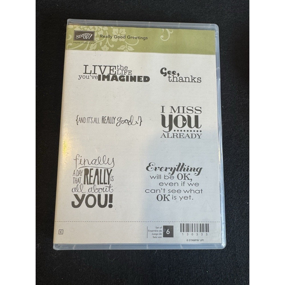 Stampin Up REALLY GOOD GREETINGS  Retired